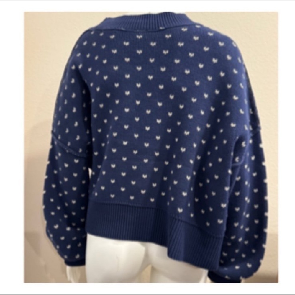 Free People EASY STREET PATTERNED CROP SWEATER - Picture 13 of 13